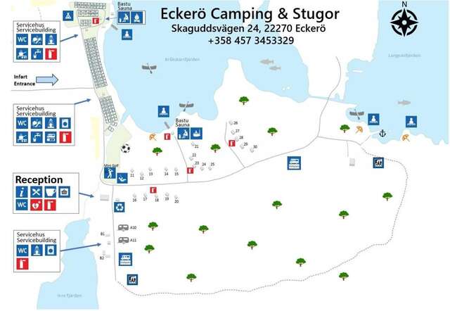 Кемпинги Eckerö Camping & Stugor Экерё-11